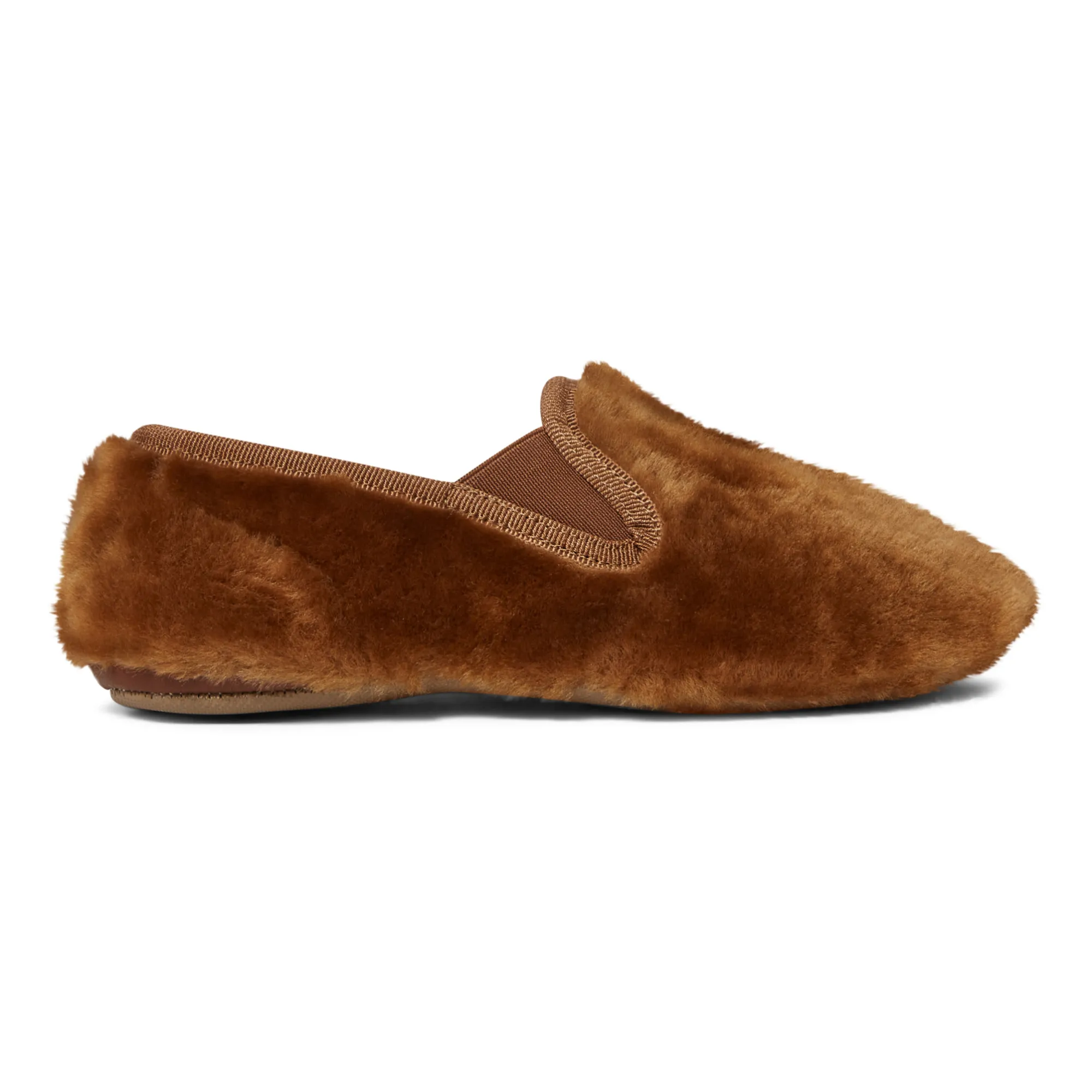 Pèpè Brown Shearling Slippers