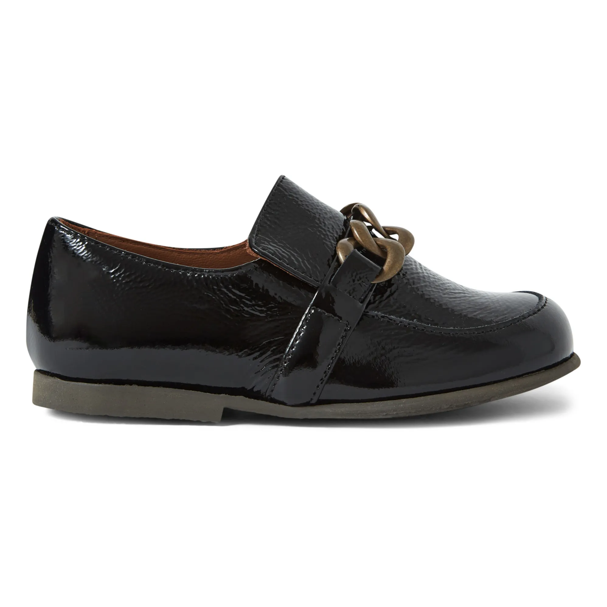 Pèpè Black Loafers With Chain