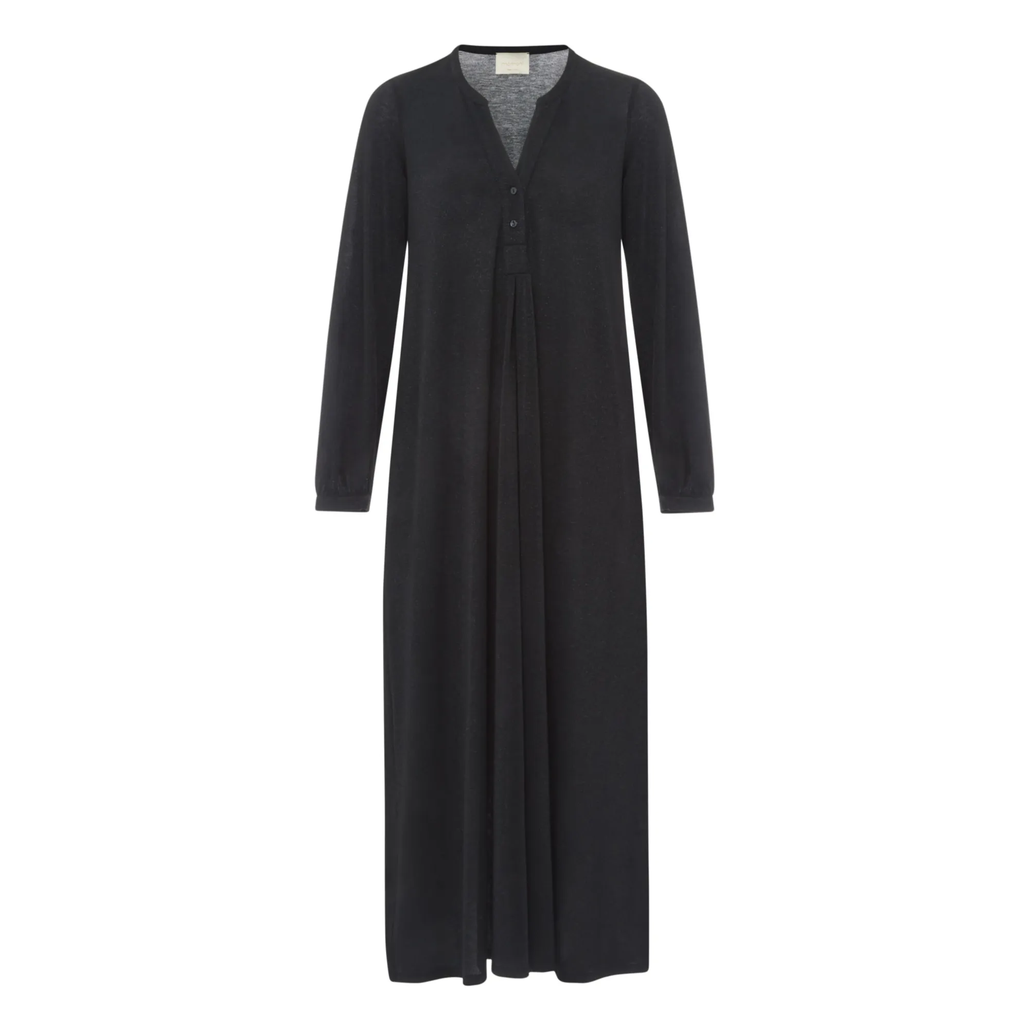 Momoni Black Amede Metallic Dress