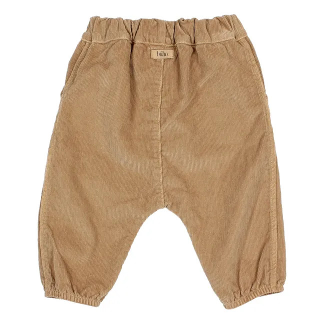 Milleraies Velvet Pants with Pockets | Camel