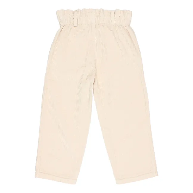 Corduroy Pocket Trousers | Ecru
