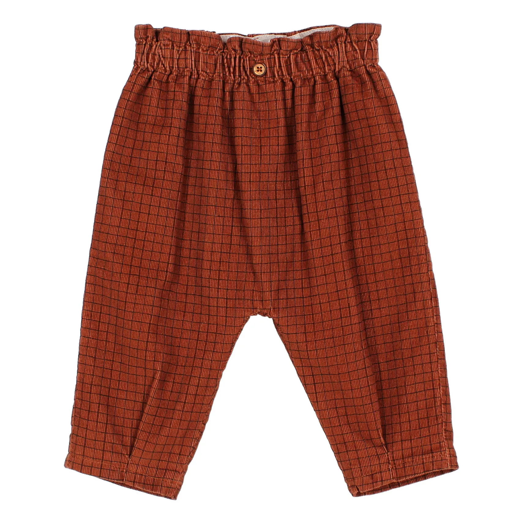 Búho - Pantalon Bébé - Velours - Brique - 3 mois
