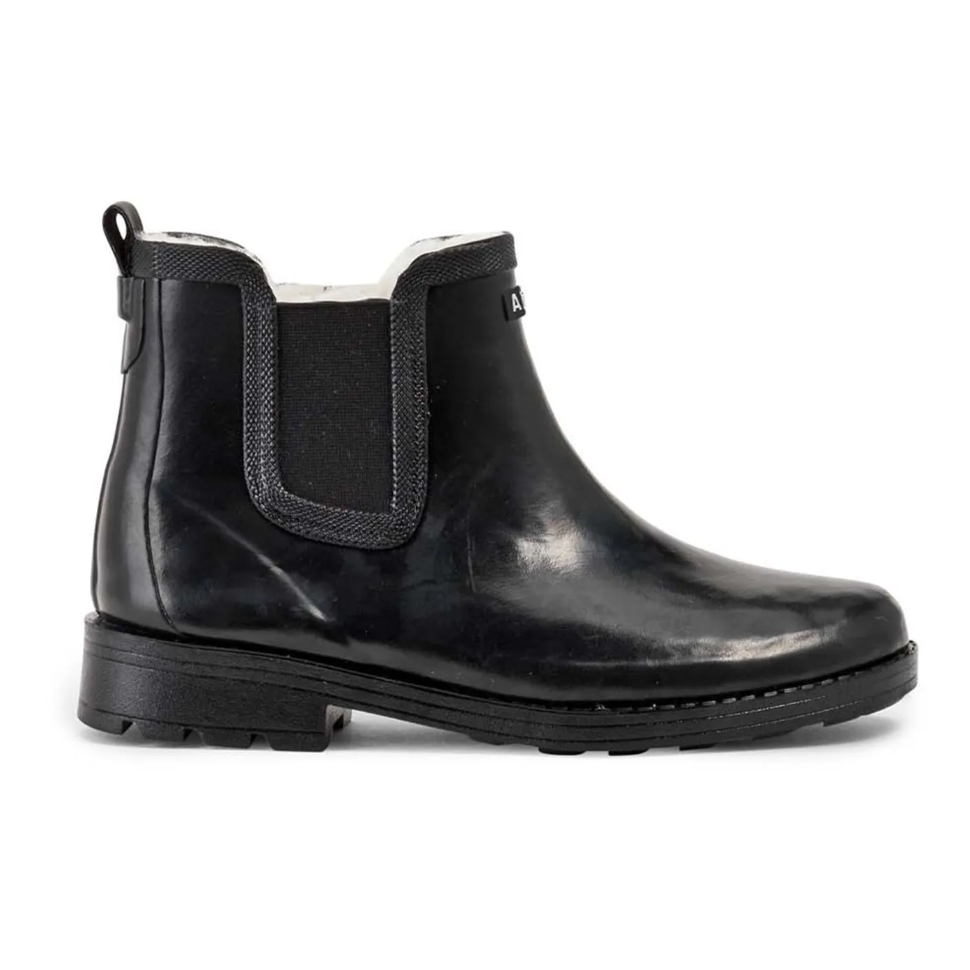 Aigle Black Carville Filled Rain Boots