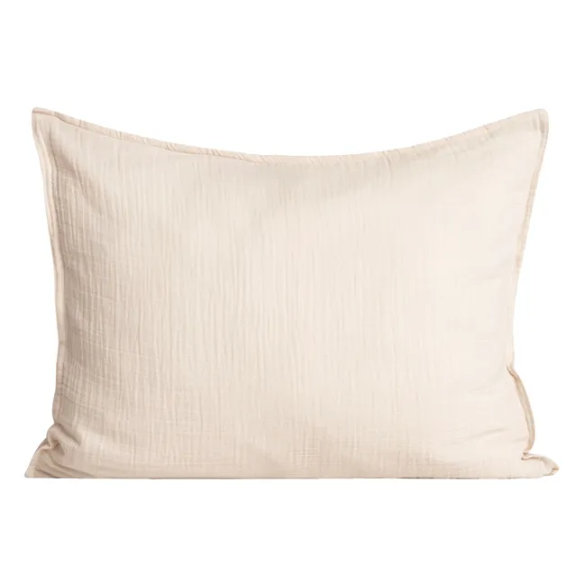 Cotton muslin pillow case | Sand