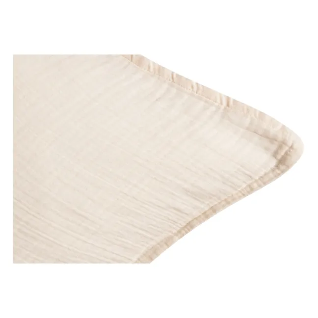 Federa per cuscino in mussola di cotone | Sabbia