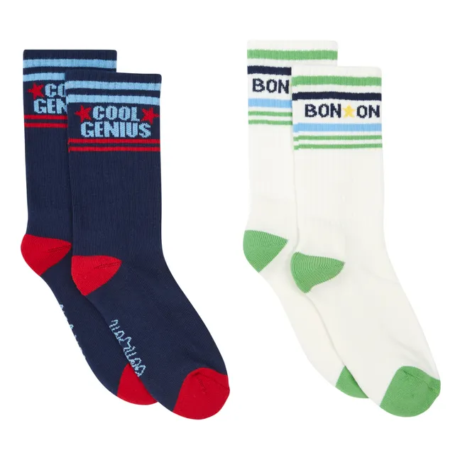 Cool Genius Socks - Set of 2 | Navy blue