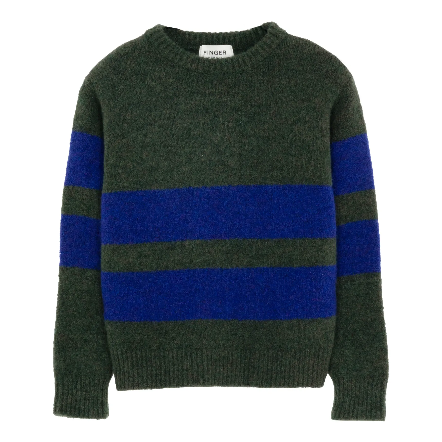 Finger In The Nose Dark Green Striped Michael Jumper