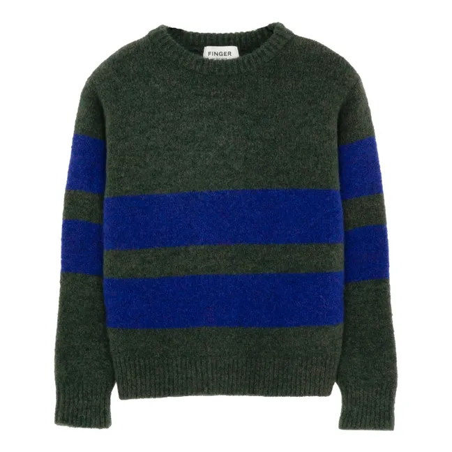 Pull Michael Rayé  | Vert foncé