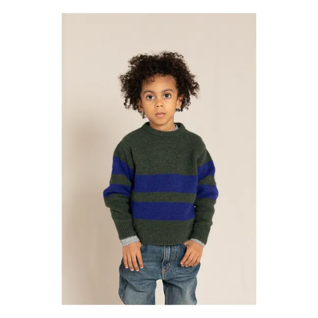 Pull Michael Rayé  | Vert foncé