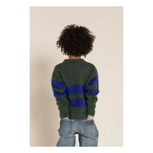 Pull Michael Rayé  | Vert foncé