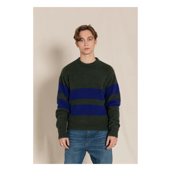 Pull Michael Rayé  | Vert foncé