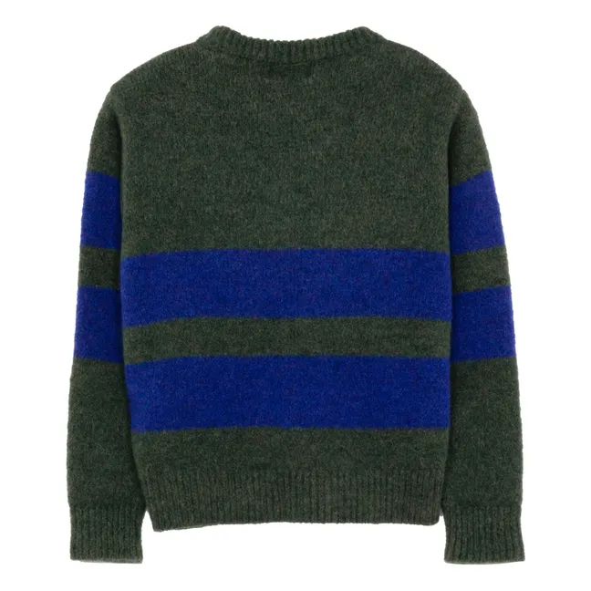 Pull Michael Rayé  | Vert foncé