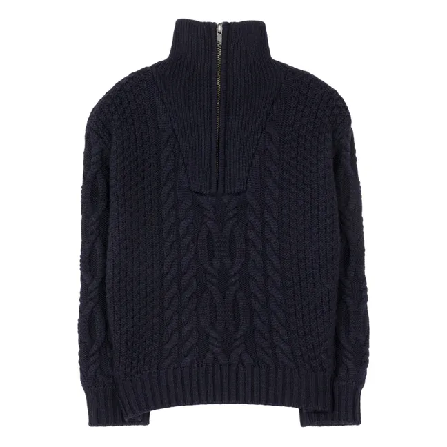 Jersey de lana merina Sasha | Azul