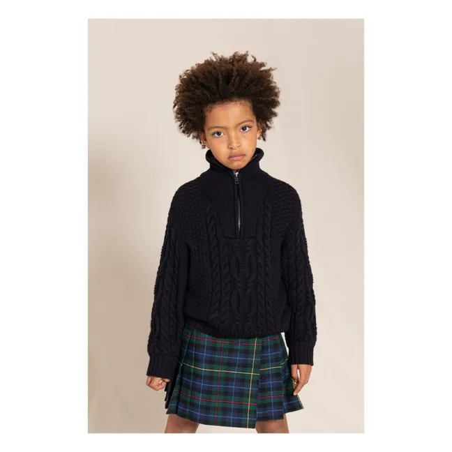 Pullover aus Merinowolle Sasha | Blau