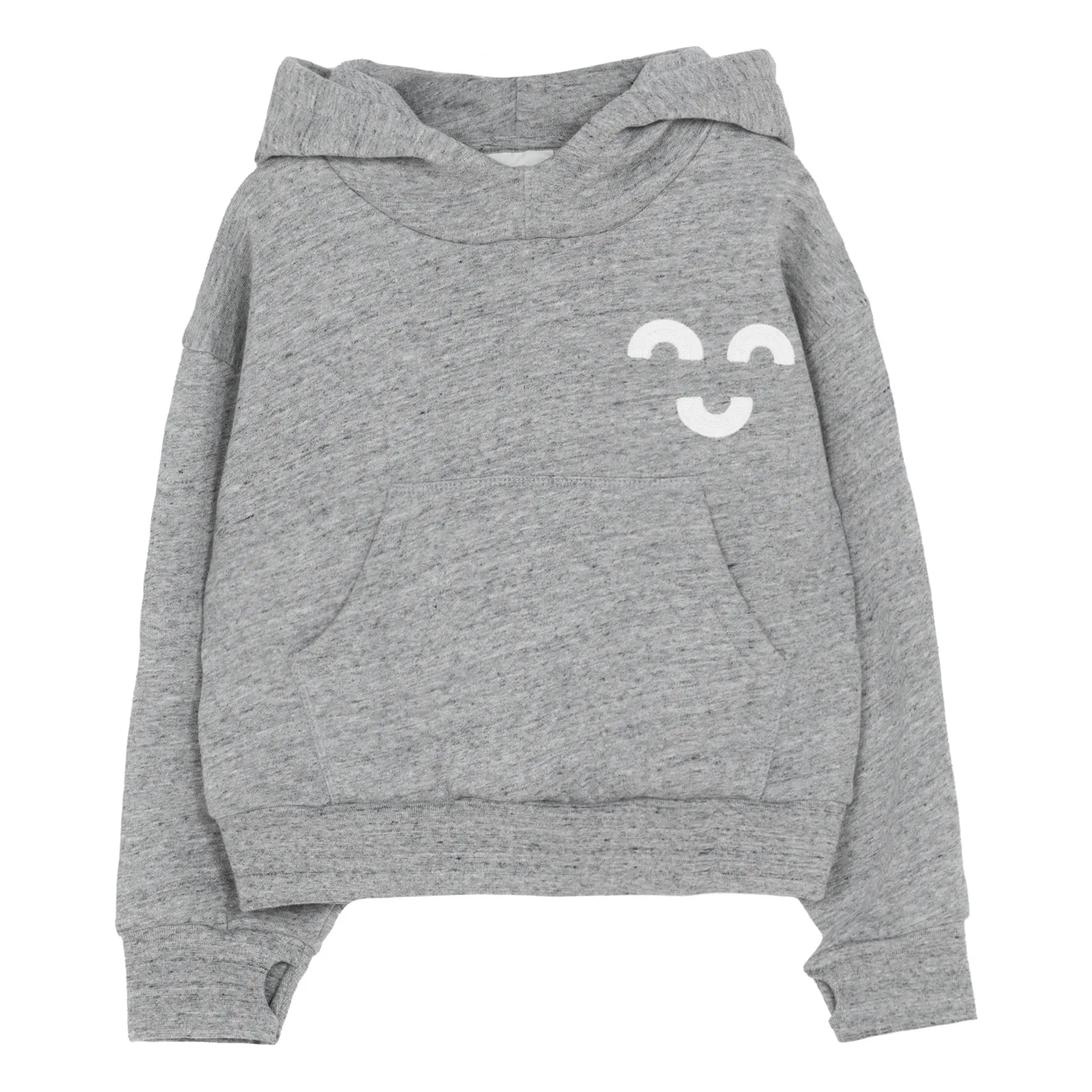 Finger In The Nose Grey Hoodie Happy