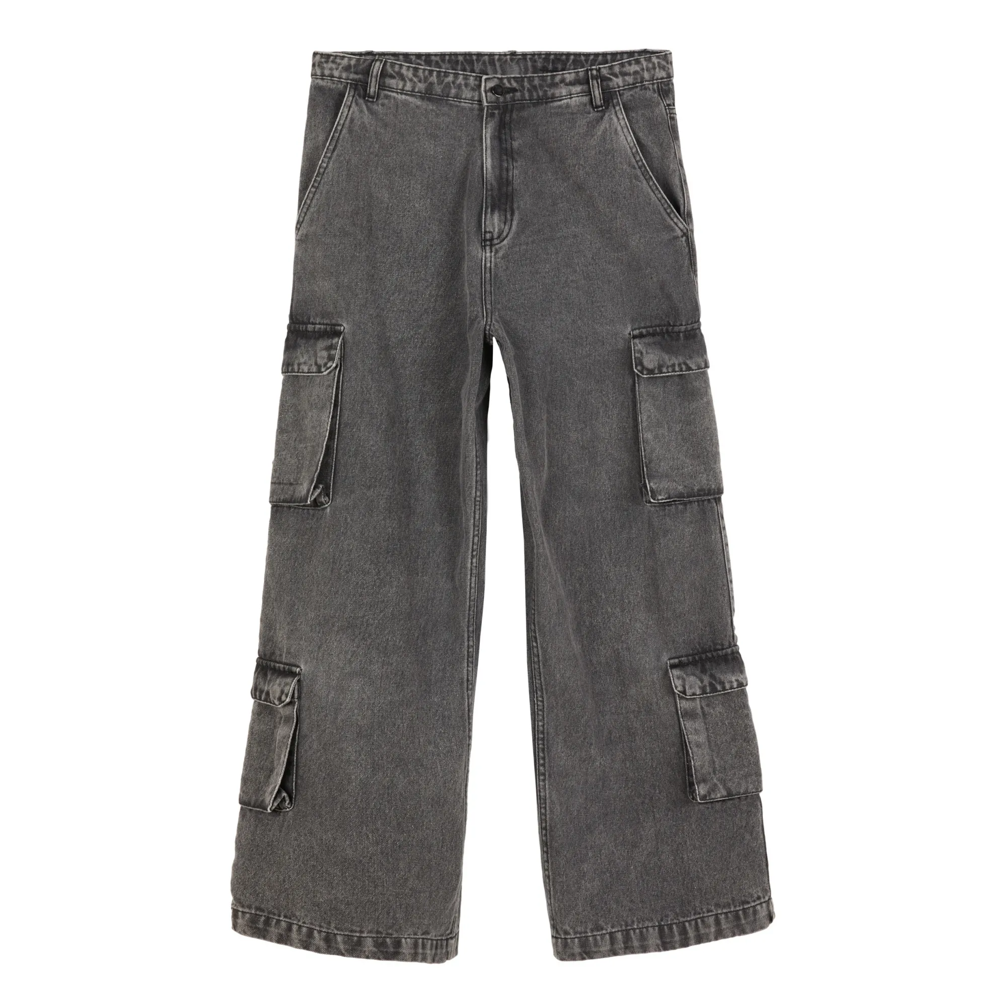 Finger In The Nose Black Carter Wide Leg Cargo Pants
