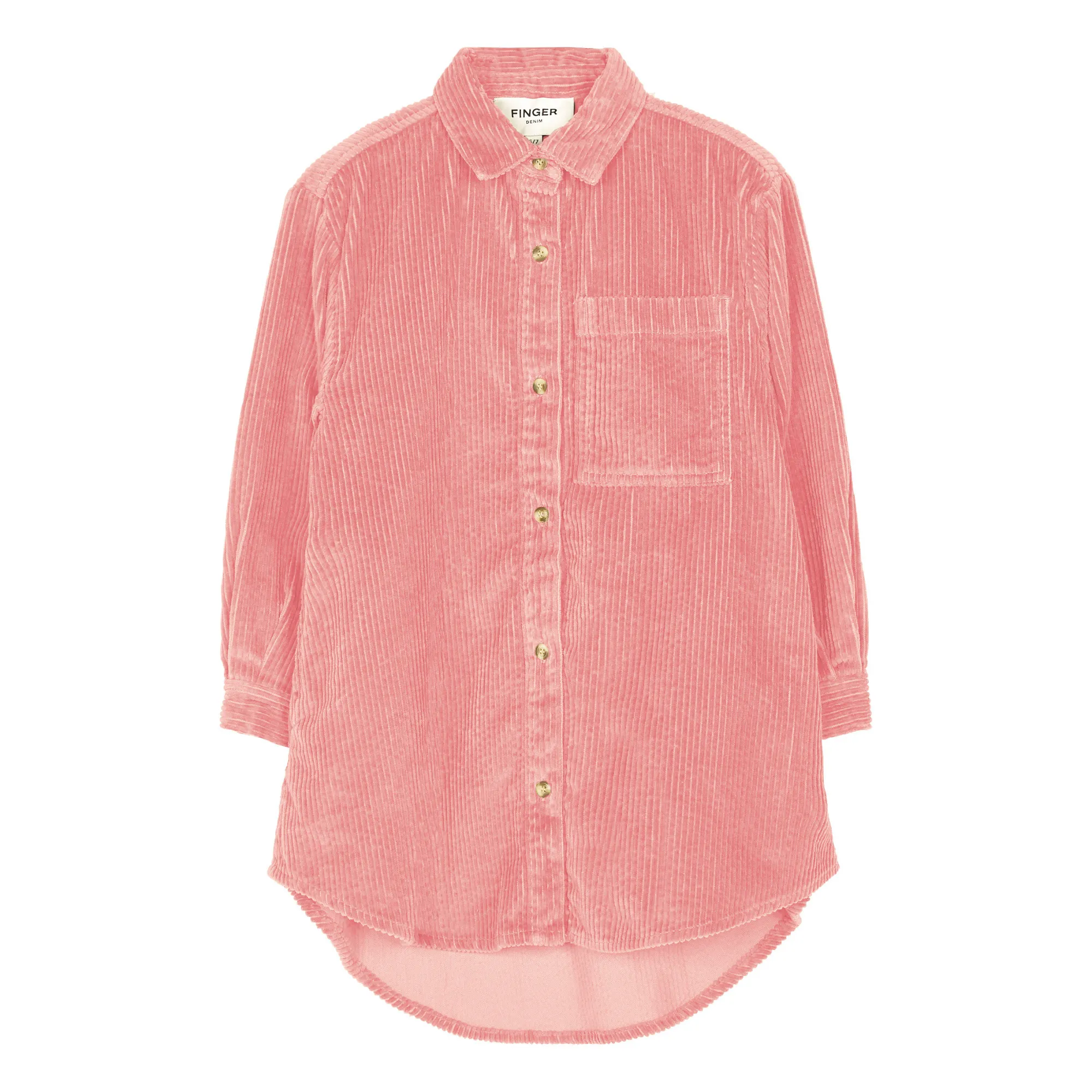 Finger In The Nose Pink Darcy Button-Down Dress