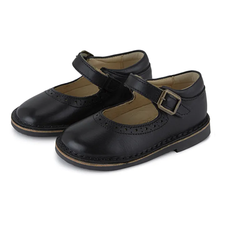 Martha Velcro Mary Janes | Black- Product image n°1