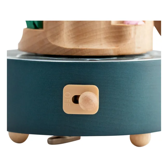 Caja de música de madera Peces 