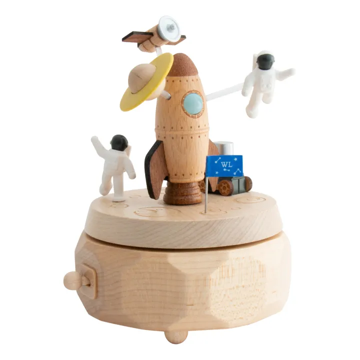 Boite à musique en bois Spationaute- Image produit n°3