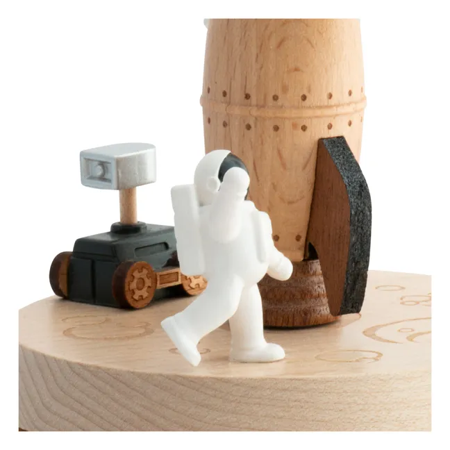 Caja de música de madera Spationaut