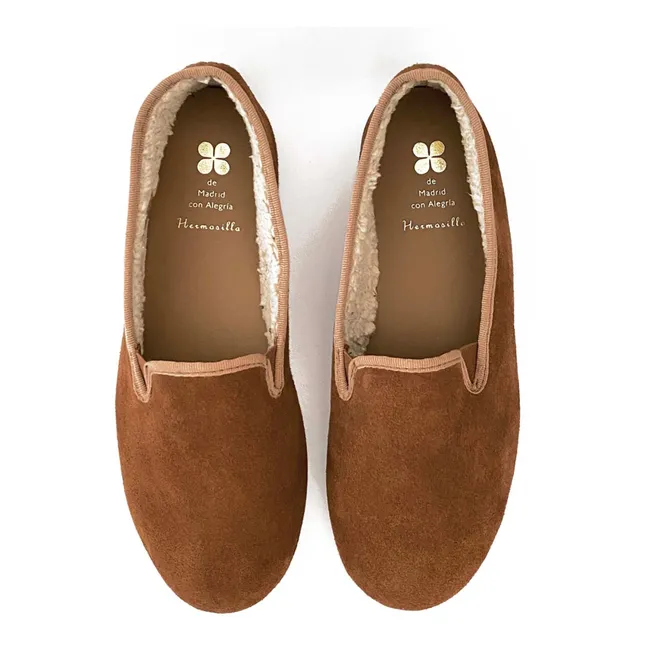 Bernabéu Cocoon Lined Slippers - Women's Collection | Camel