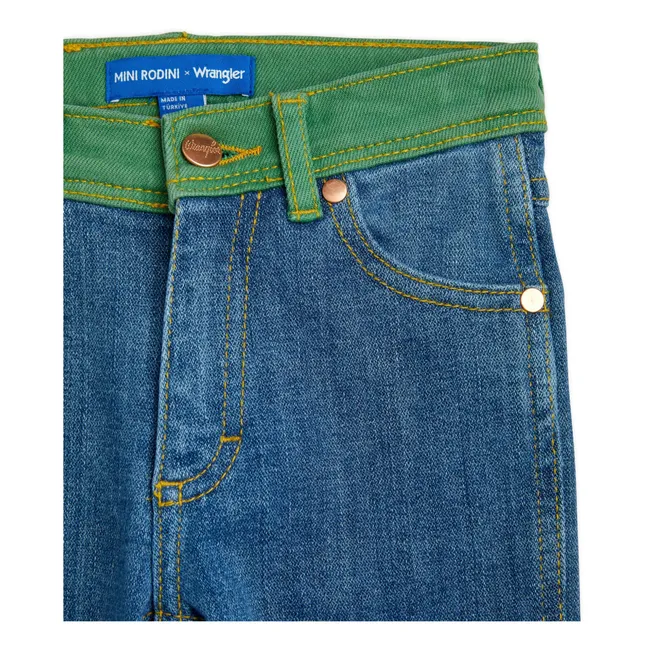  Jeans in Cotone Organico Mini Rodini x Wrangler | Blu