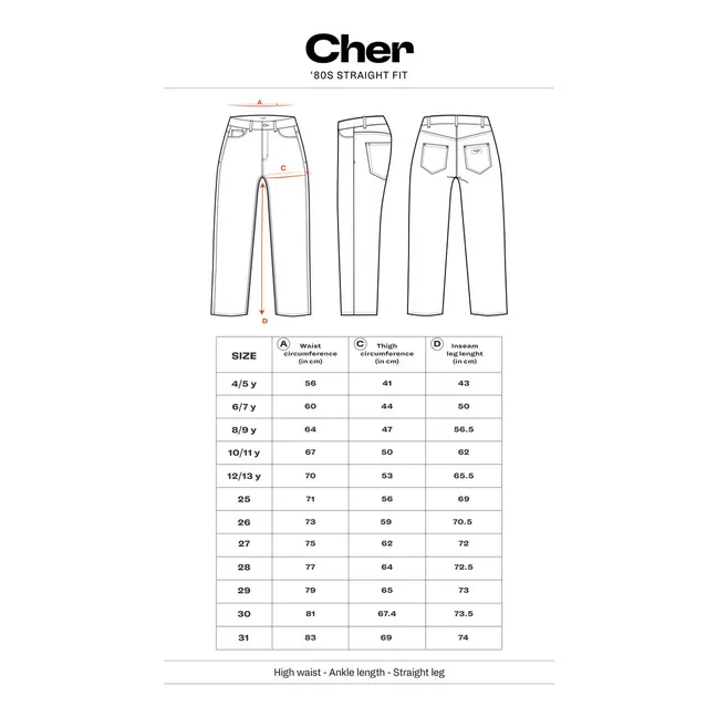 Jean Taille Haute Cher | Denim bleached