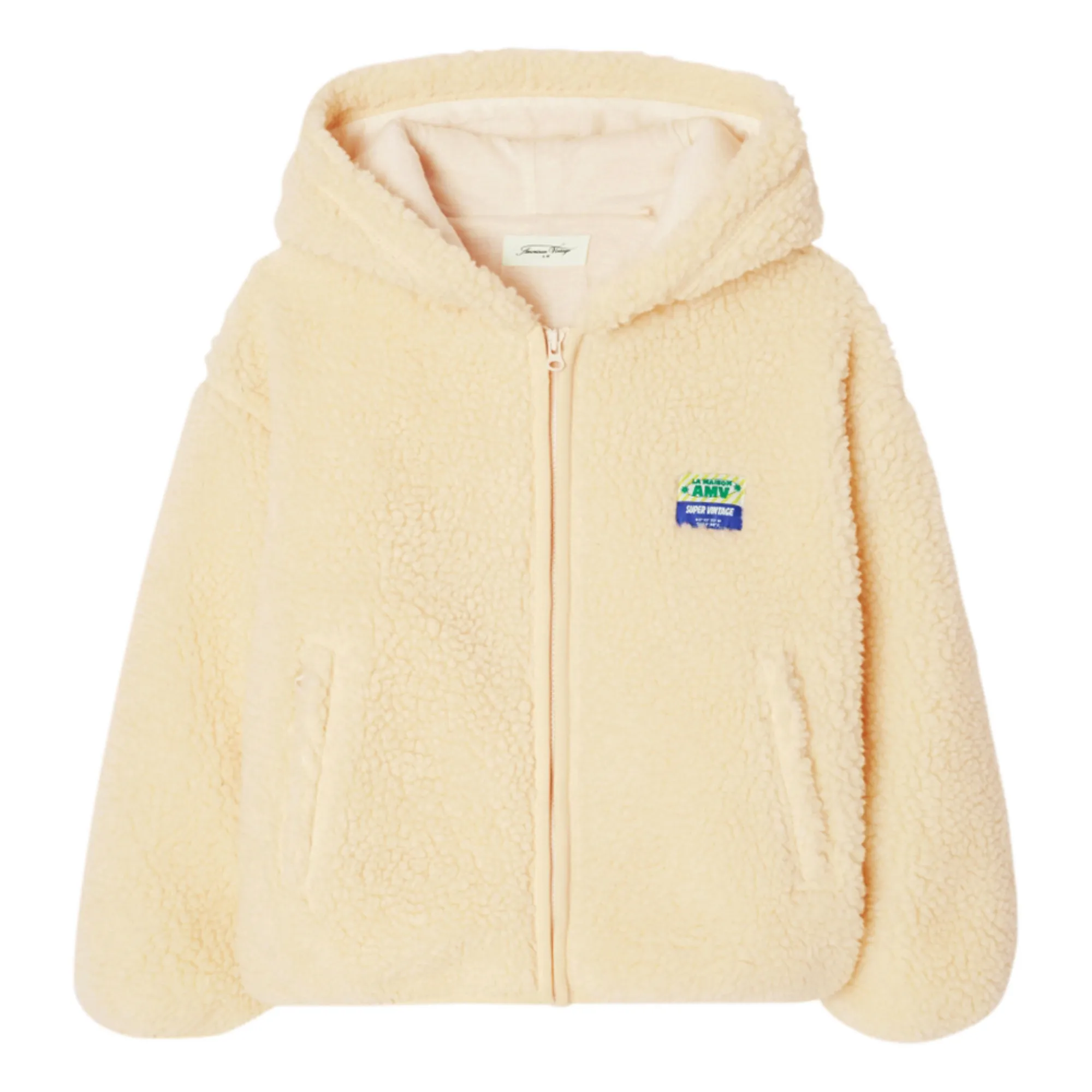 American Vintage Ecru Hoktown Sherpa Hooded Jacket