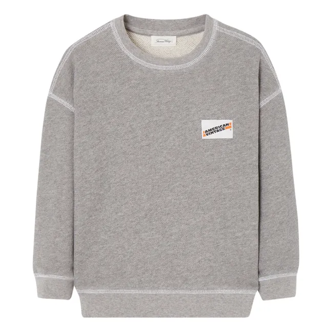 Sweatshirt Bio-Baumwolle | Grau Meliert