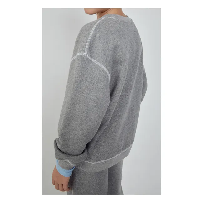 Sweatshirt Bio-Baumwolle | Grau Meliert