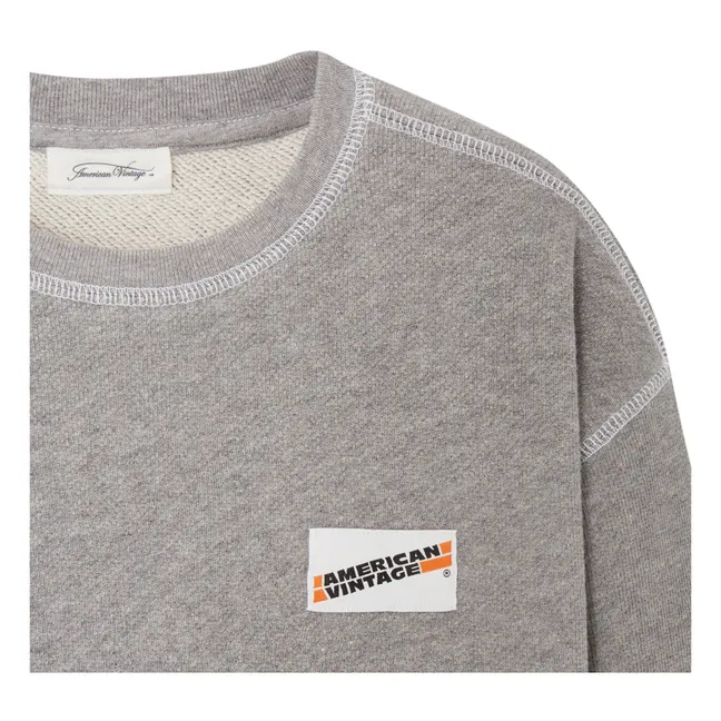 Organic Cotton Sweatshirt | Heather grey