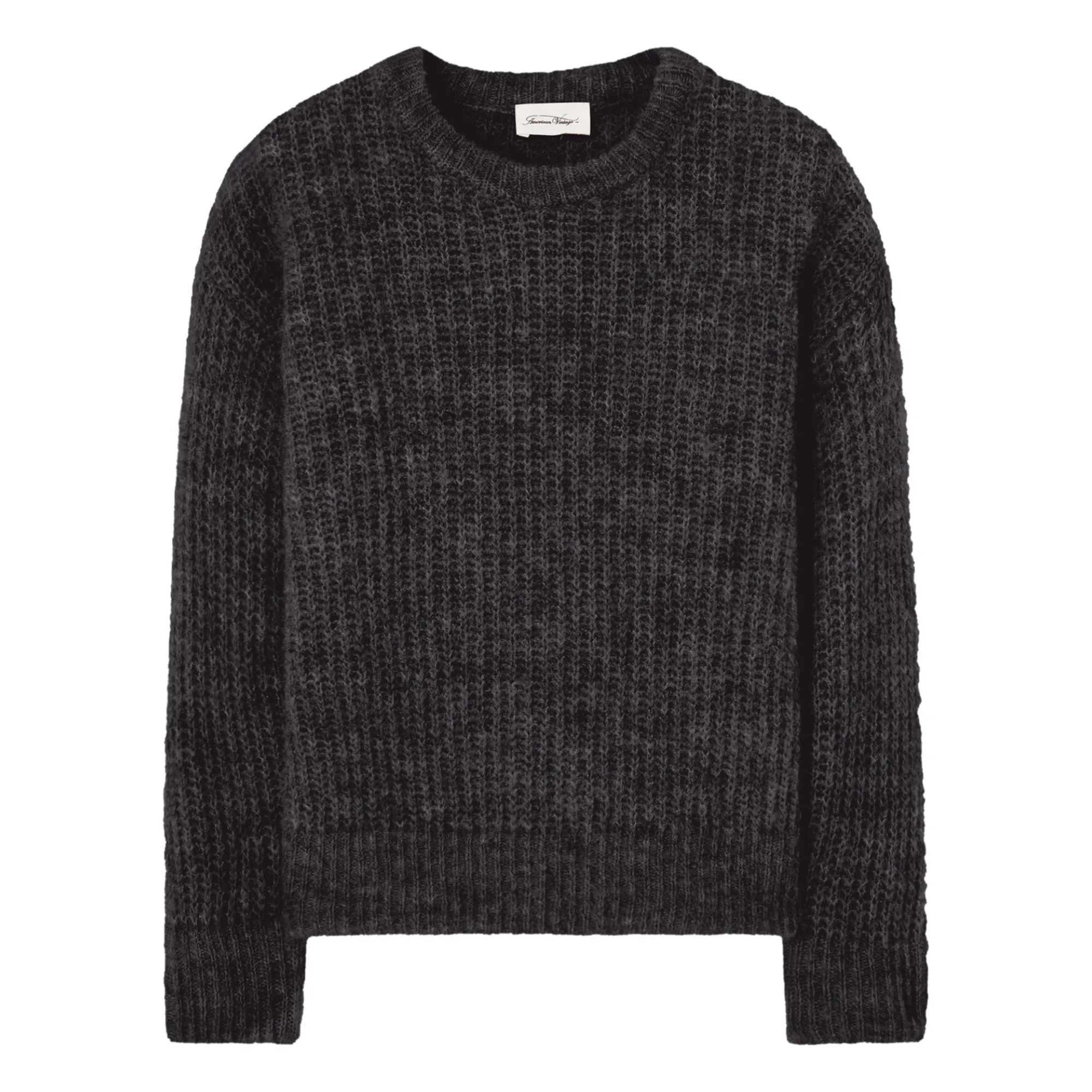 American Vintage Charcoal Grey East Alpaca Sweater