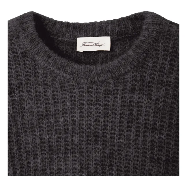 East Alpaca sweater | Charcoal grey