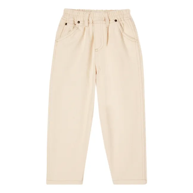 Pantalon 5 Poches  | Ecru