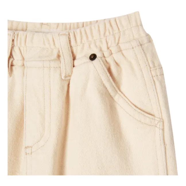 Pantalon 5 Poches  | Ecru