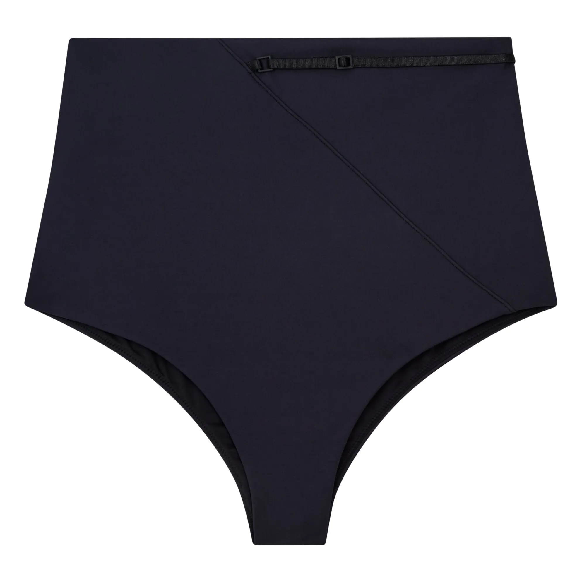 Ziah Black High-Waisted Bikini Bottoms