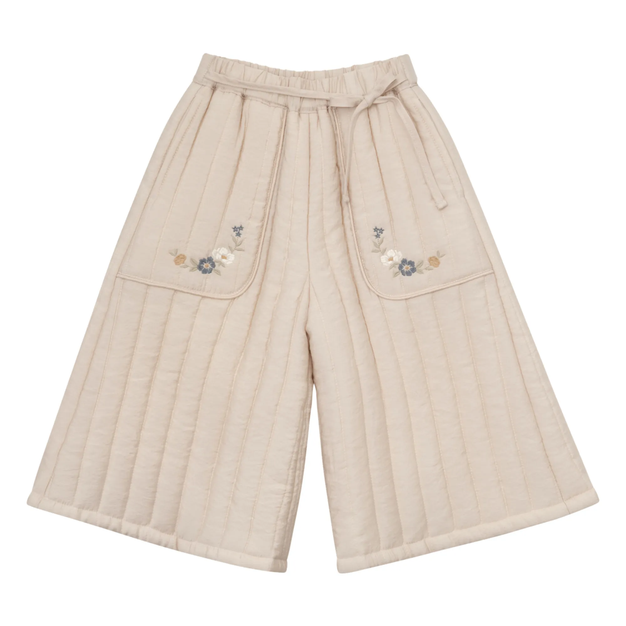 Louisiella Cream Gracia Quilted Culotte Skirt