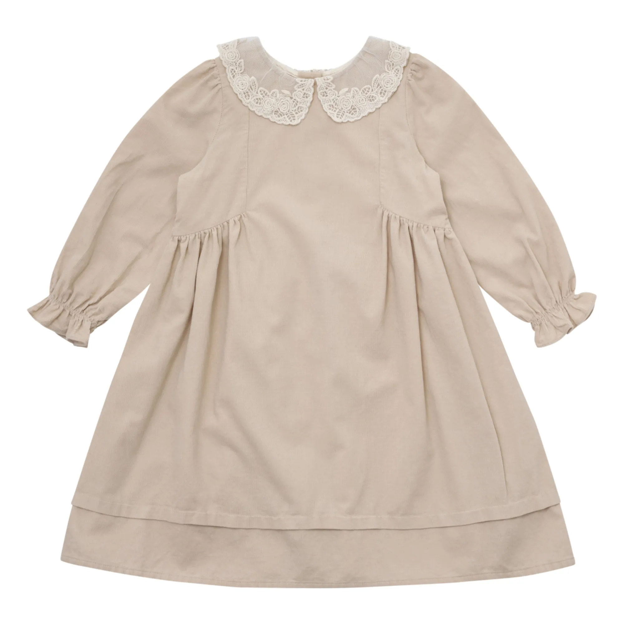 Louisiella Cream Milleraies Verbe Velvet Dress