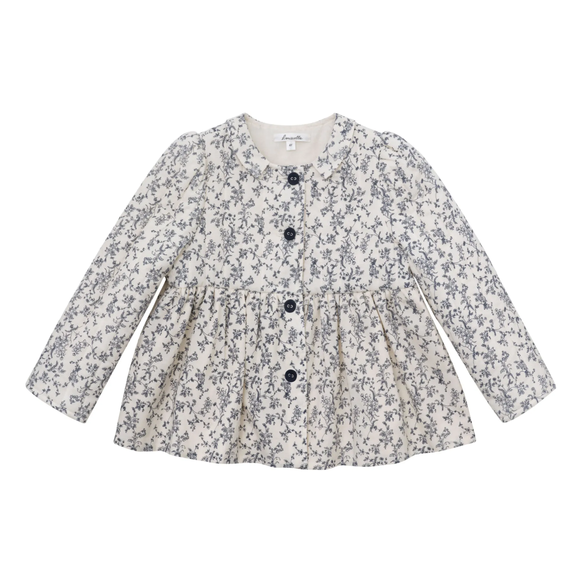 Louisiella Navy Blue Arielle Quilted Jacket