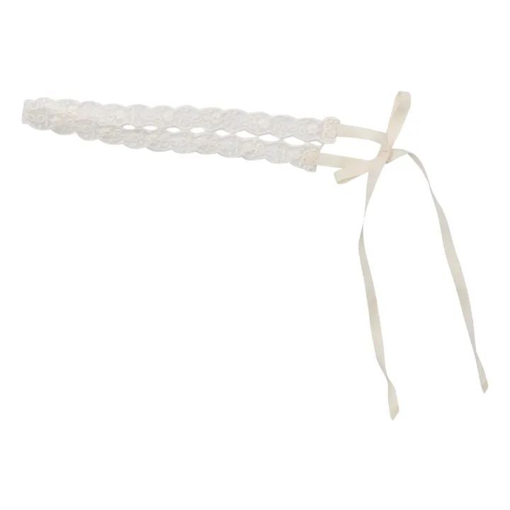 LOUISE MISHA WOMEN Headband Yuriria White & Gold Stripes LOUISE MISHA WOMEN Headband Yuriria White & Gold Stripes