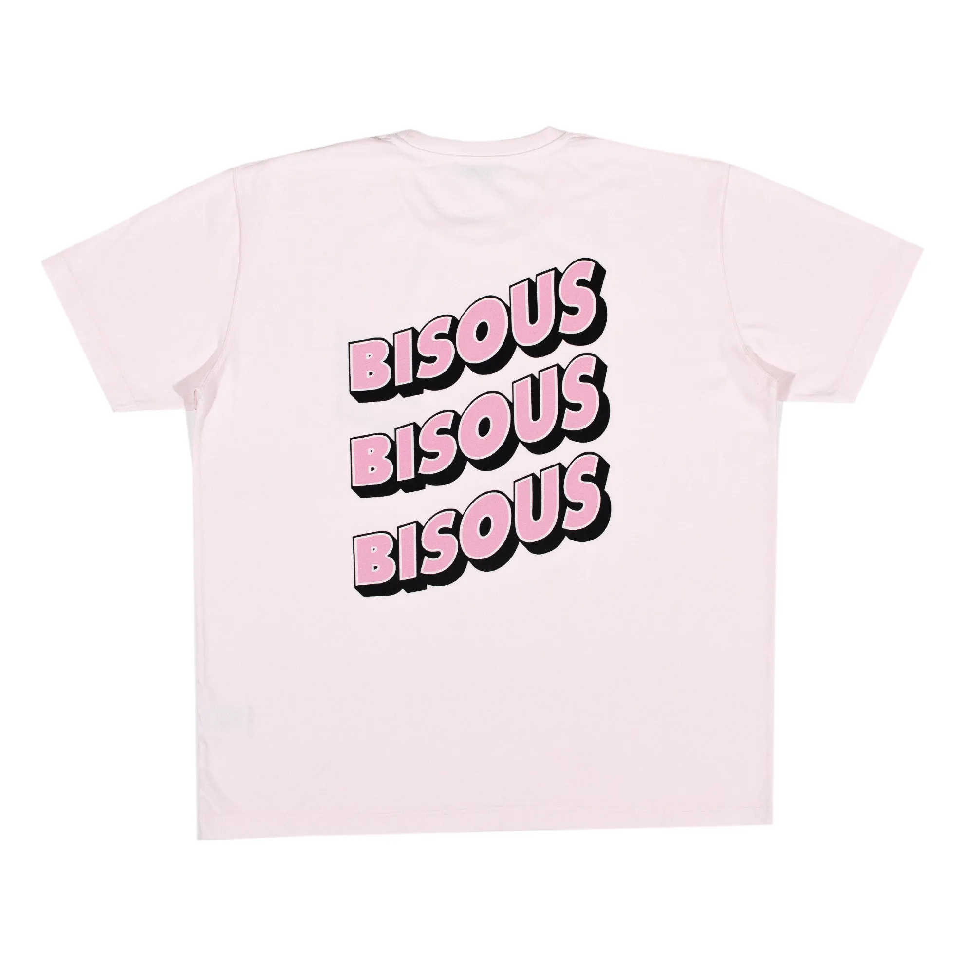 Bisous Skateboards T-shirt Sonics Pale Pink Smallable