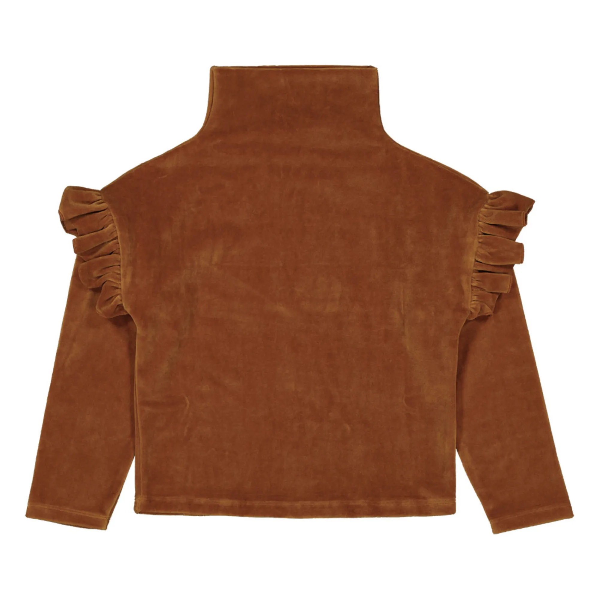 Louis Louise Camel Alison Velvet Sweatshirt