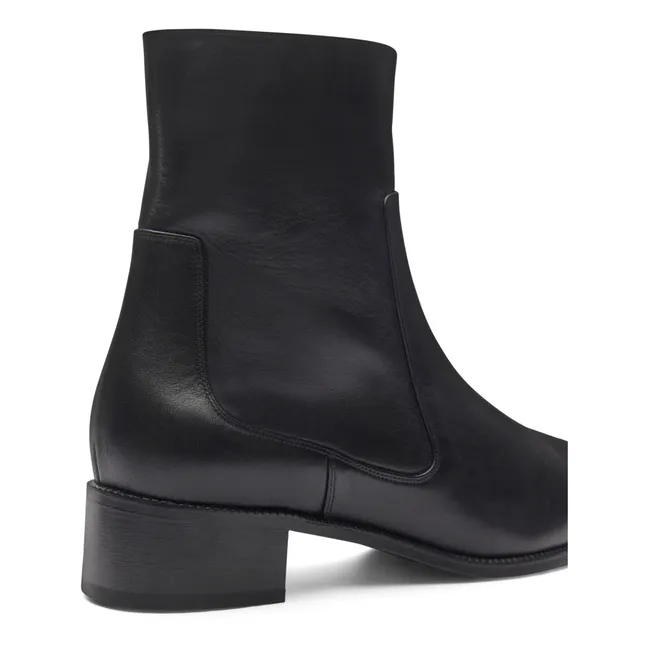 Leather boots N°67 | Black