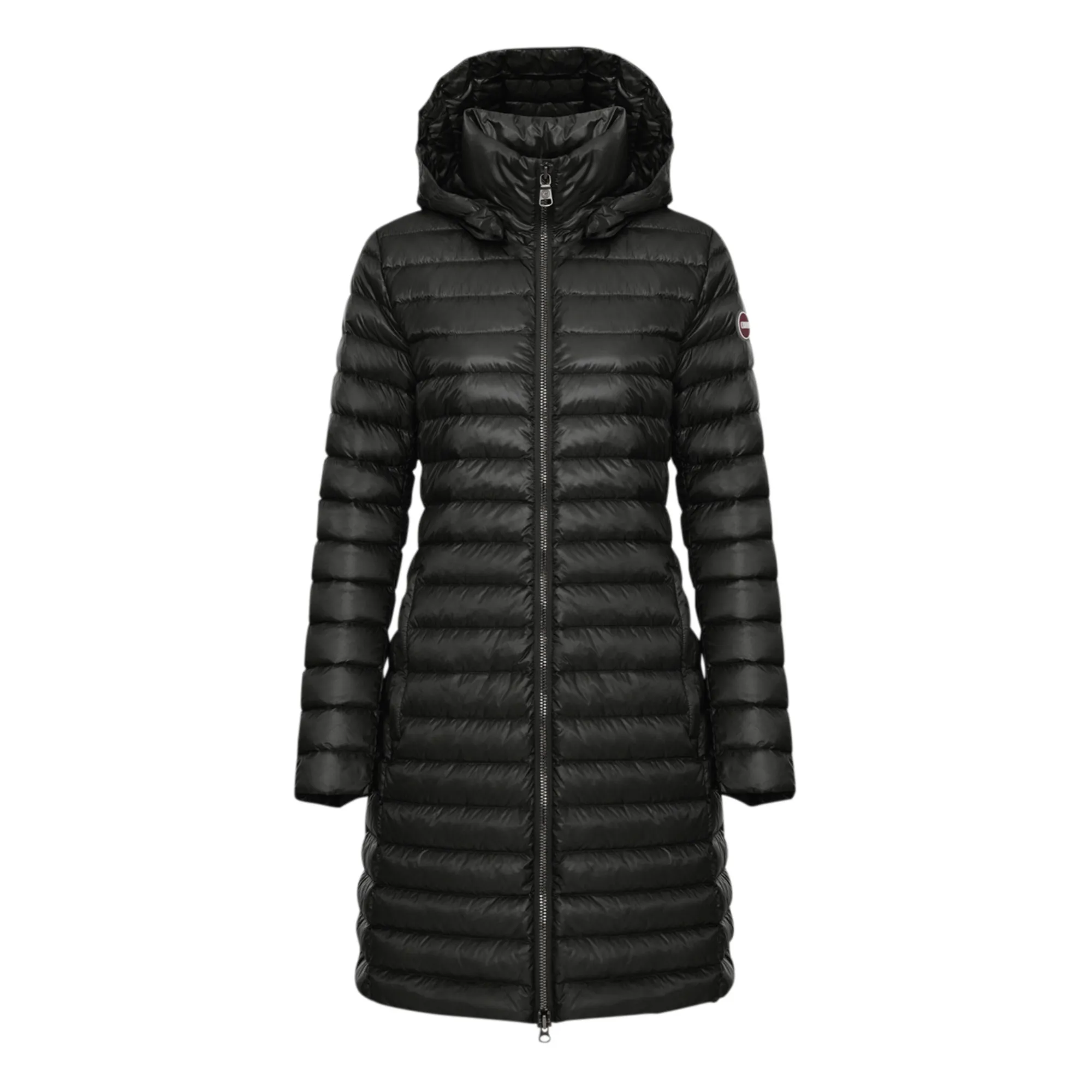Colmar Women's Black Hooded Long Puffer Jacket