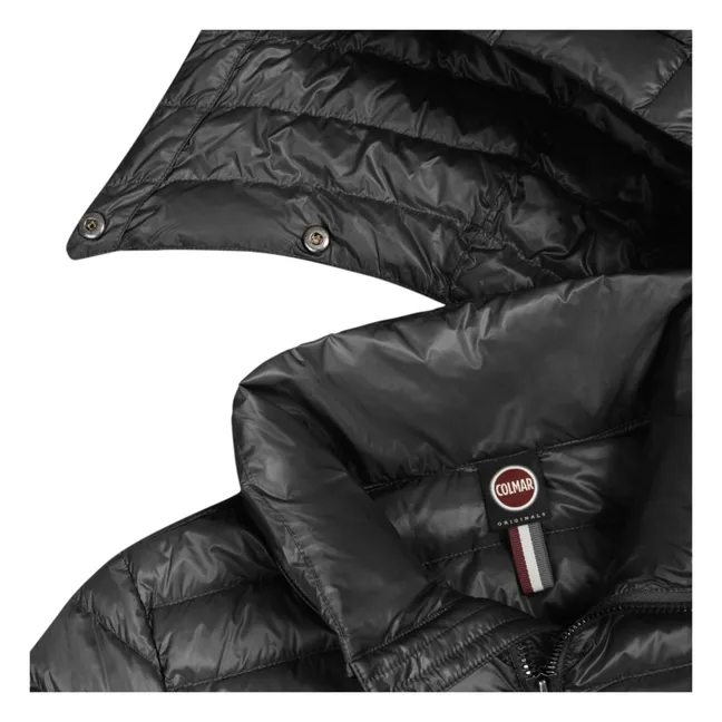 Women's Hooded Long Puffer Jacket | Steel Grey