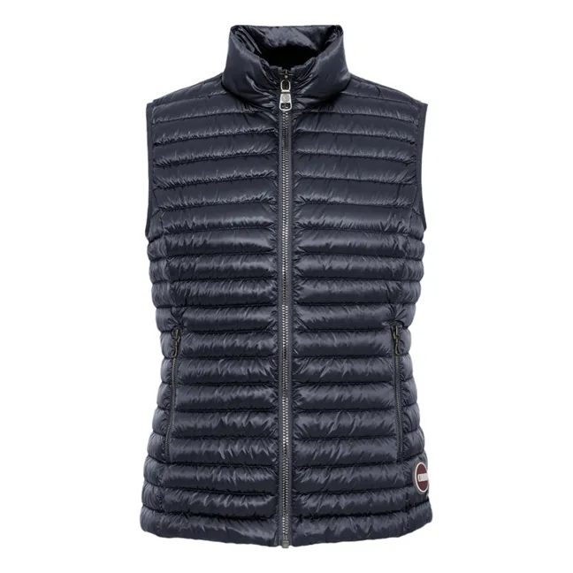 Women's Sleeveless Padded Puffer Jacket | Navy blue