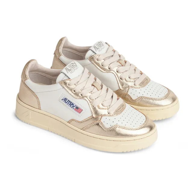 Medalist Low Bicolour Sneakers | Champagne