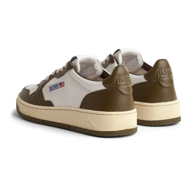 Medalist Low Bicolour Sneakers | Olive green