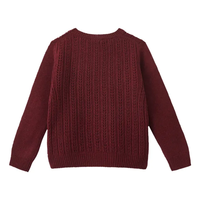 Esclusiva Caramel x Smallable - Maglione Ruby | Bordeaux